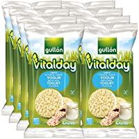 Gullón - Tortitas Arroz integral y yogur Vitalday- 125.2 g- Pack de 8